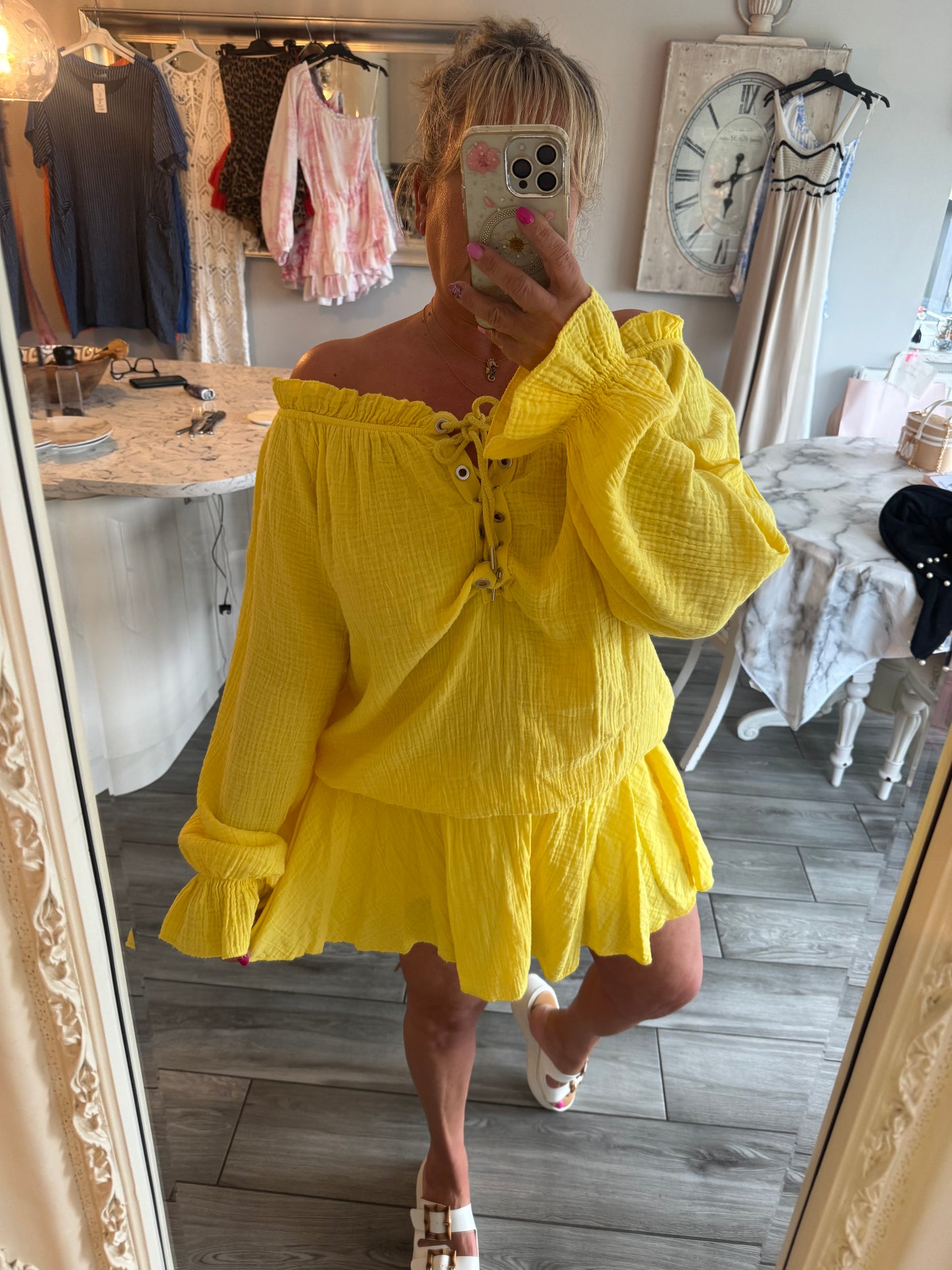 Manhattan cheesecloth playsuit