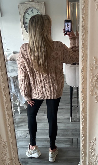 Bella Thick Knit Sequin cardigan