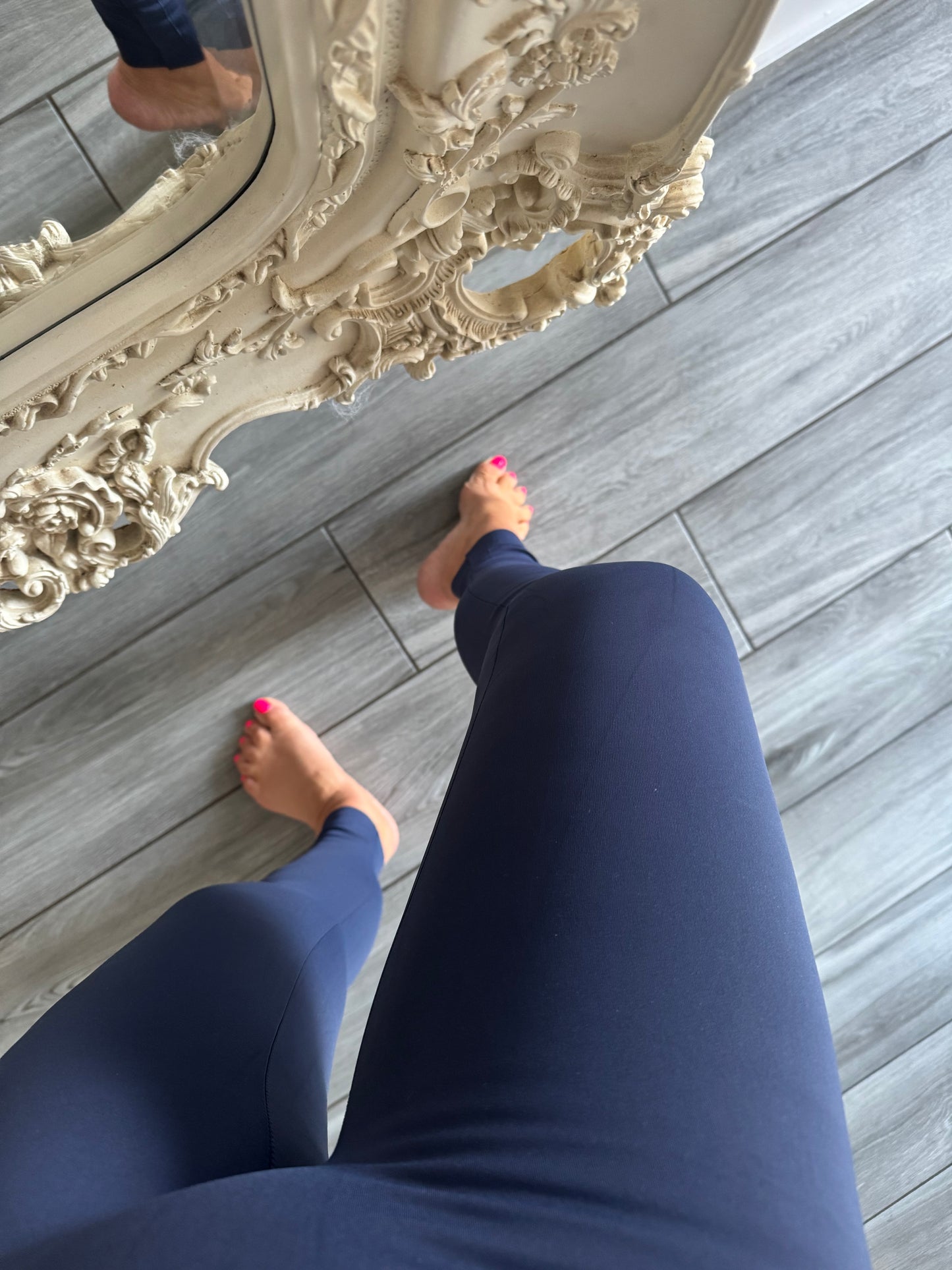 Millie French Navy energy leggings