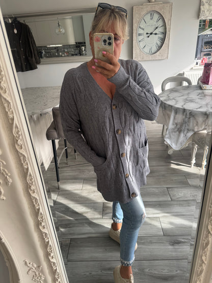 Shannon cable knit cardigan or dress