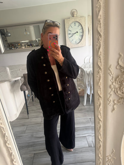 Betty needlecord open jacket military style