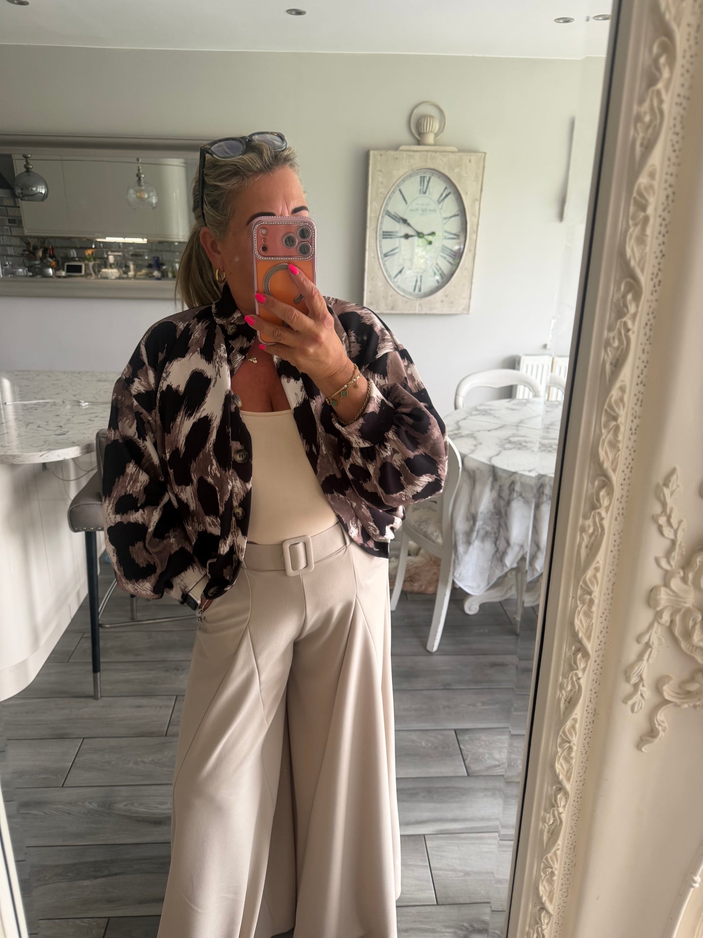 Cherrelle jacket or top leopard print