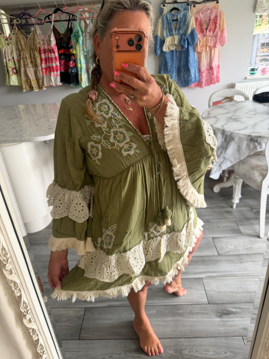 Cassia stunning dress with pretty embellishments