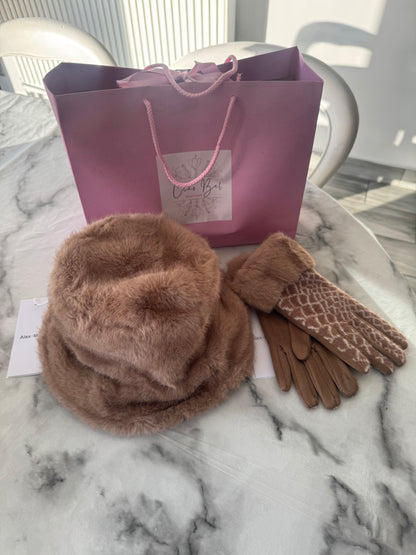 Harriet bucket reversible faux fur hat by Alex Max