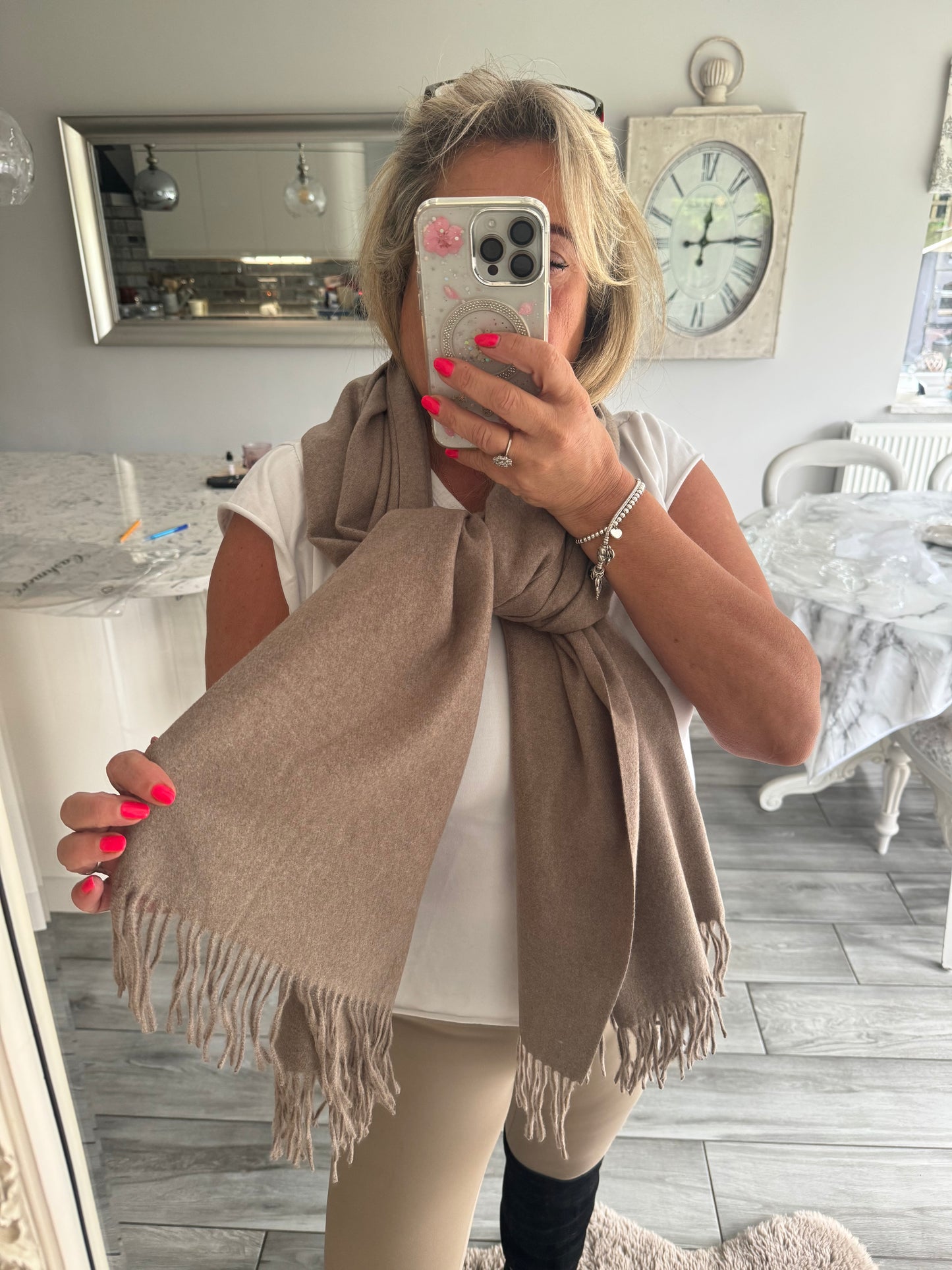 Fallon Cashmere/wool Mix Pashmina/Scarf