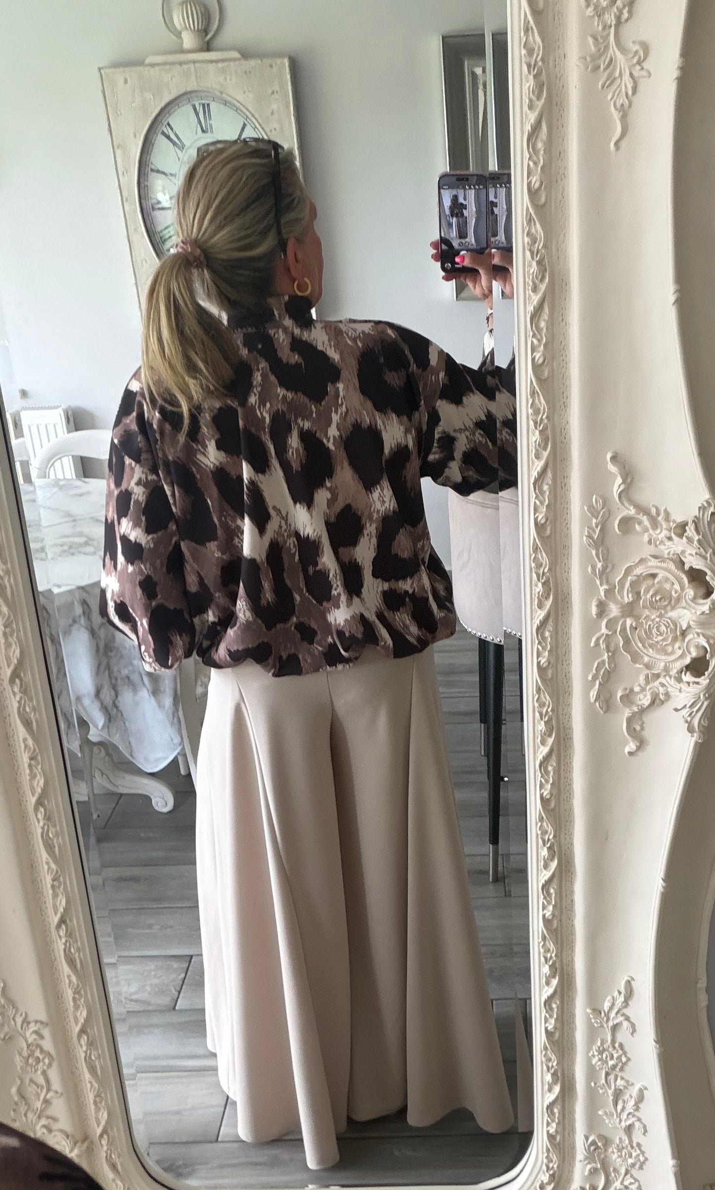Cherrelle jacket or top leopard print