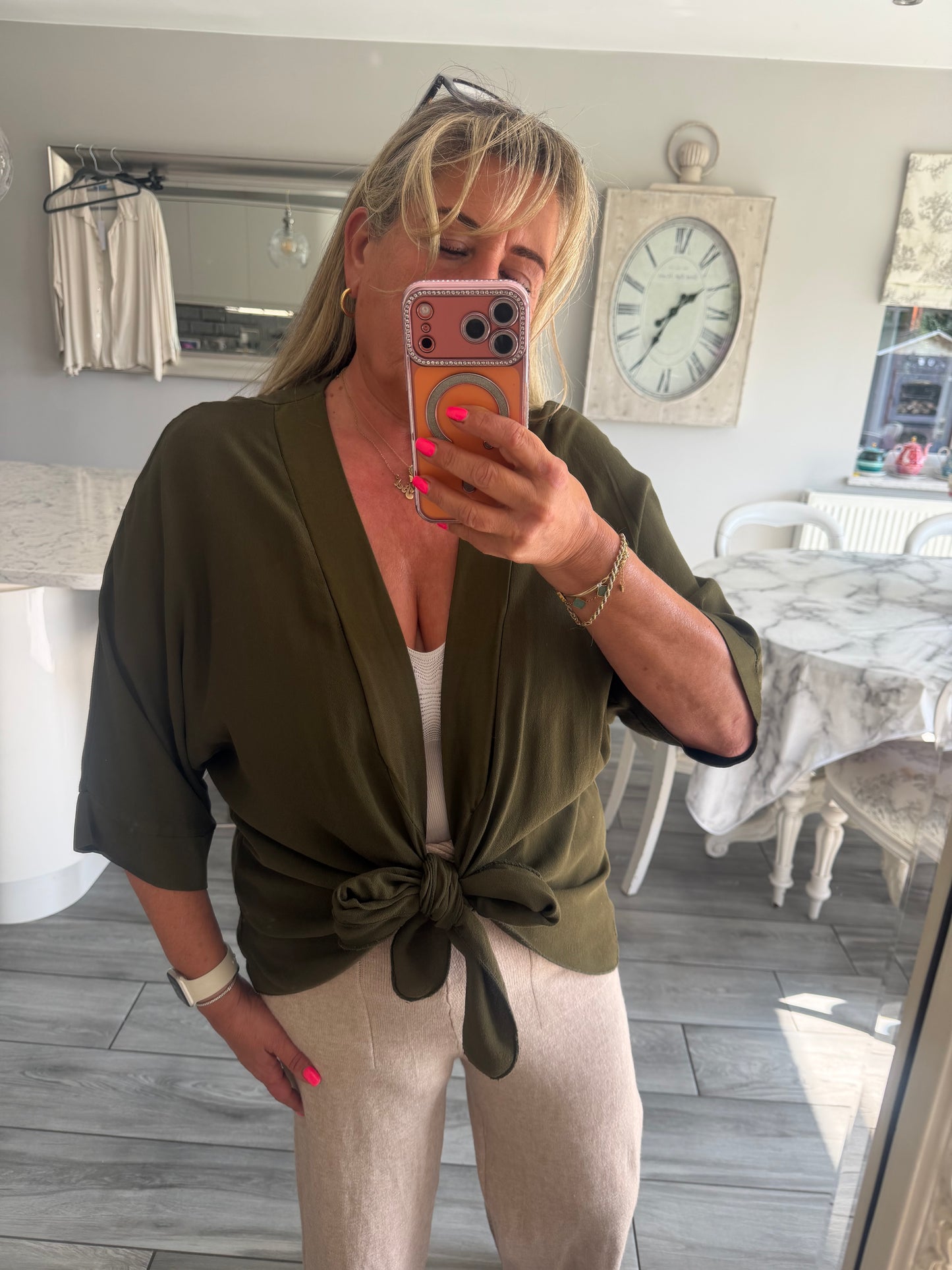 Lucy tie front top