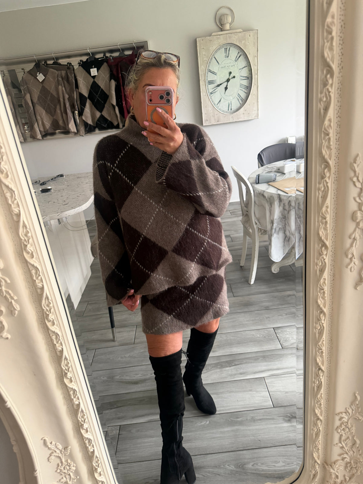Izzy 2 piece knitwear skirt set