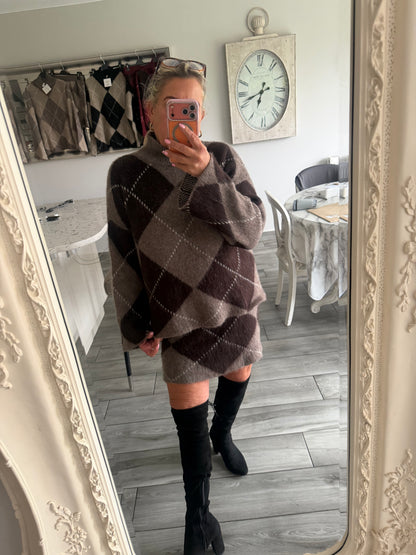 Izzy 2 piece knitwear skirt set