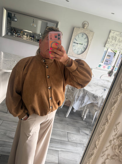 Fifi suedette jacket or top