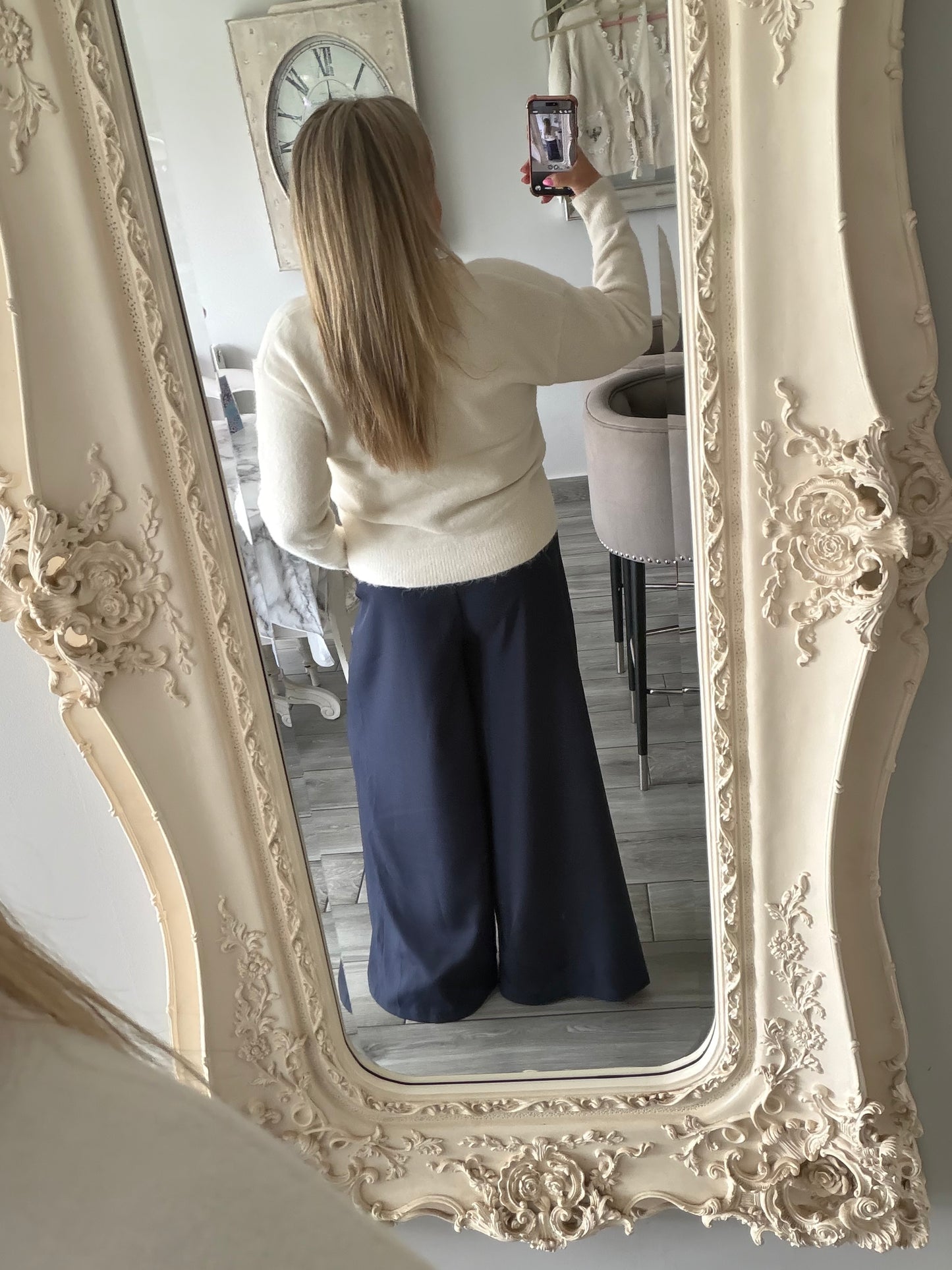 Tilly cardigan with ties and lace detail trim