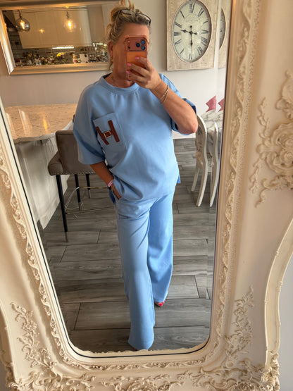 Betsy 2 piece comfy set with H buckle detail