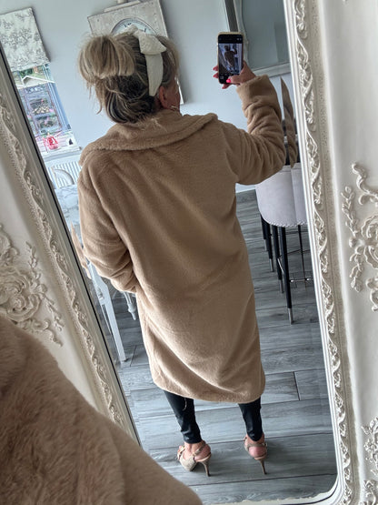 Ava super soft relaxed fit faux fur coat