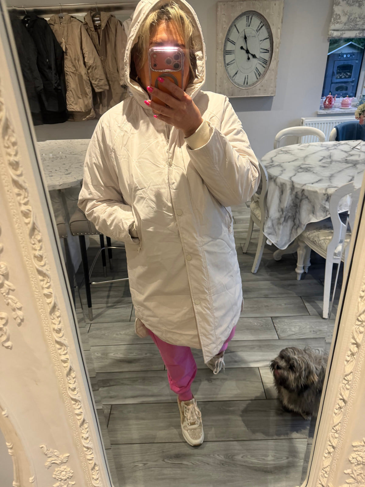 Angelika lightweight puffer raincoat/jacket