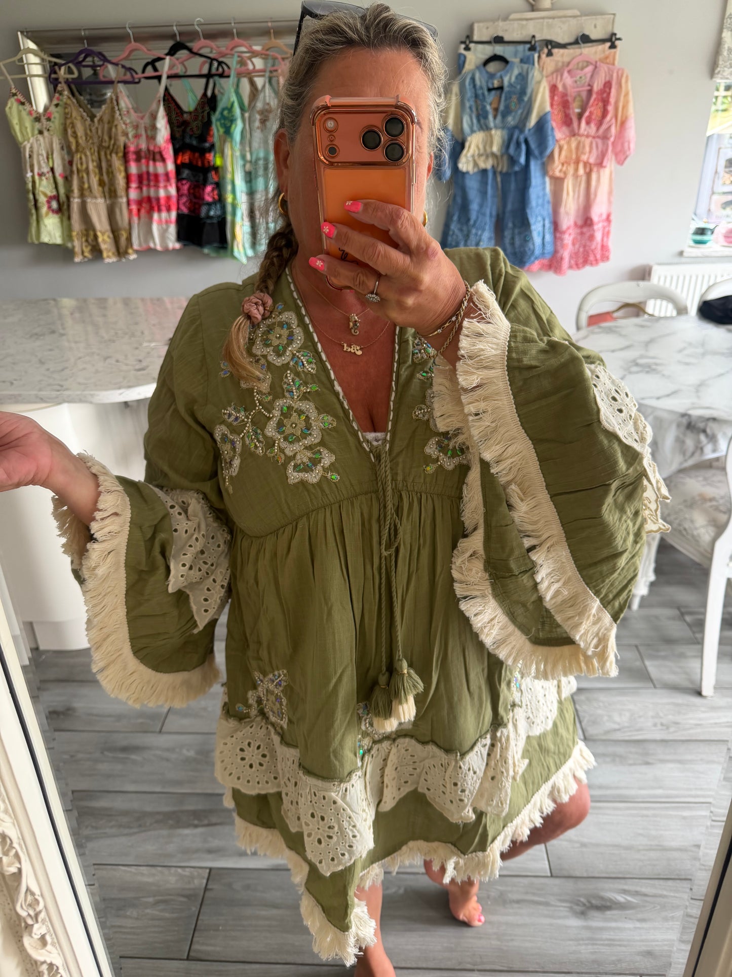 Cassia stunning dress with pretty embellishments