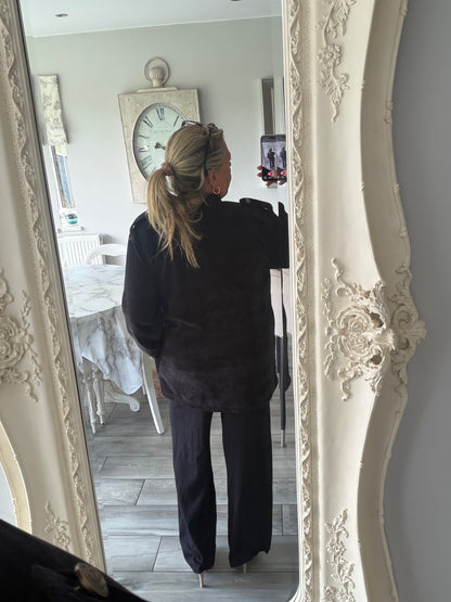 Betty needlecord open jacket military style