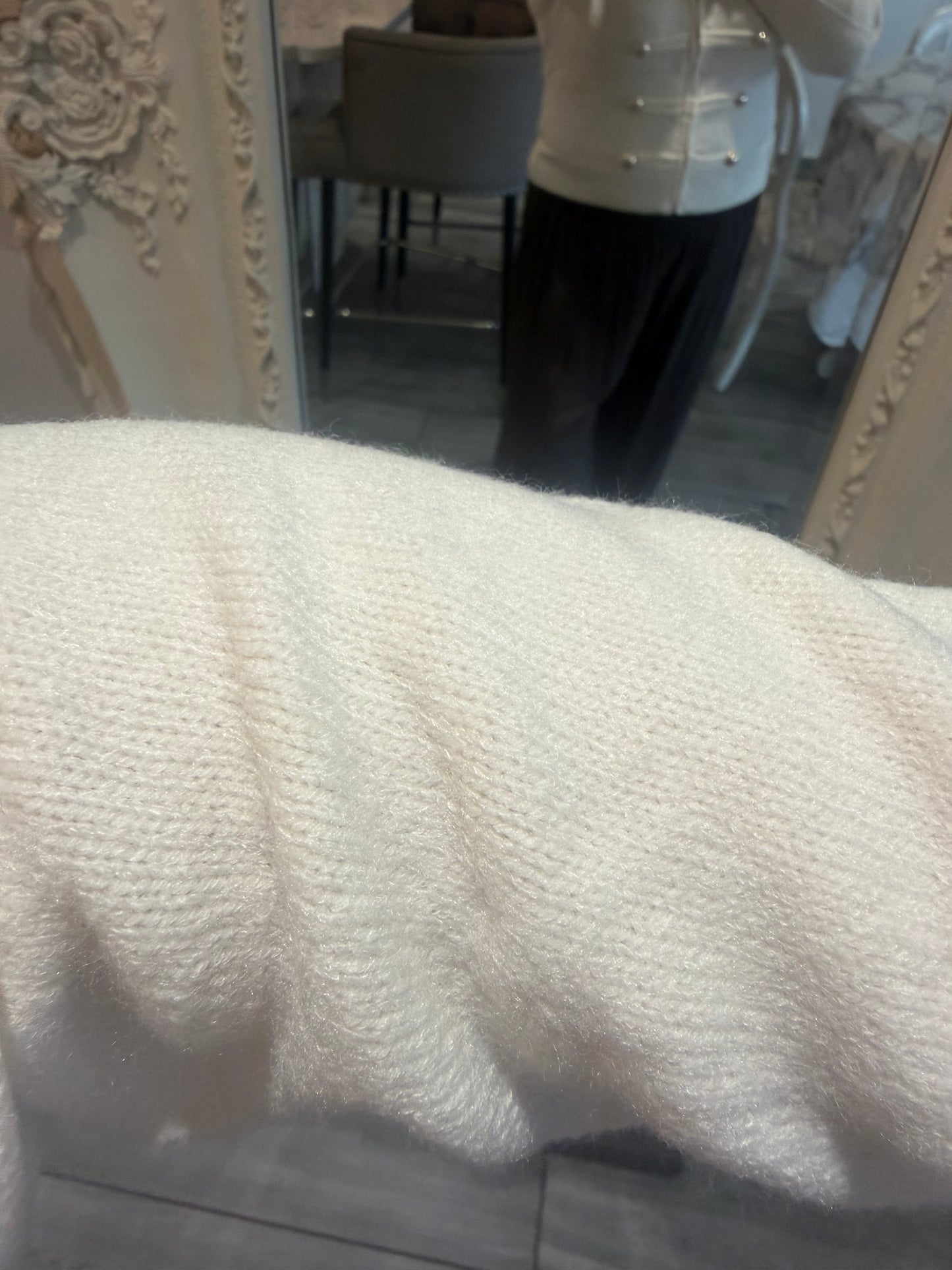Tina military style zip cardigan/jumper