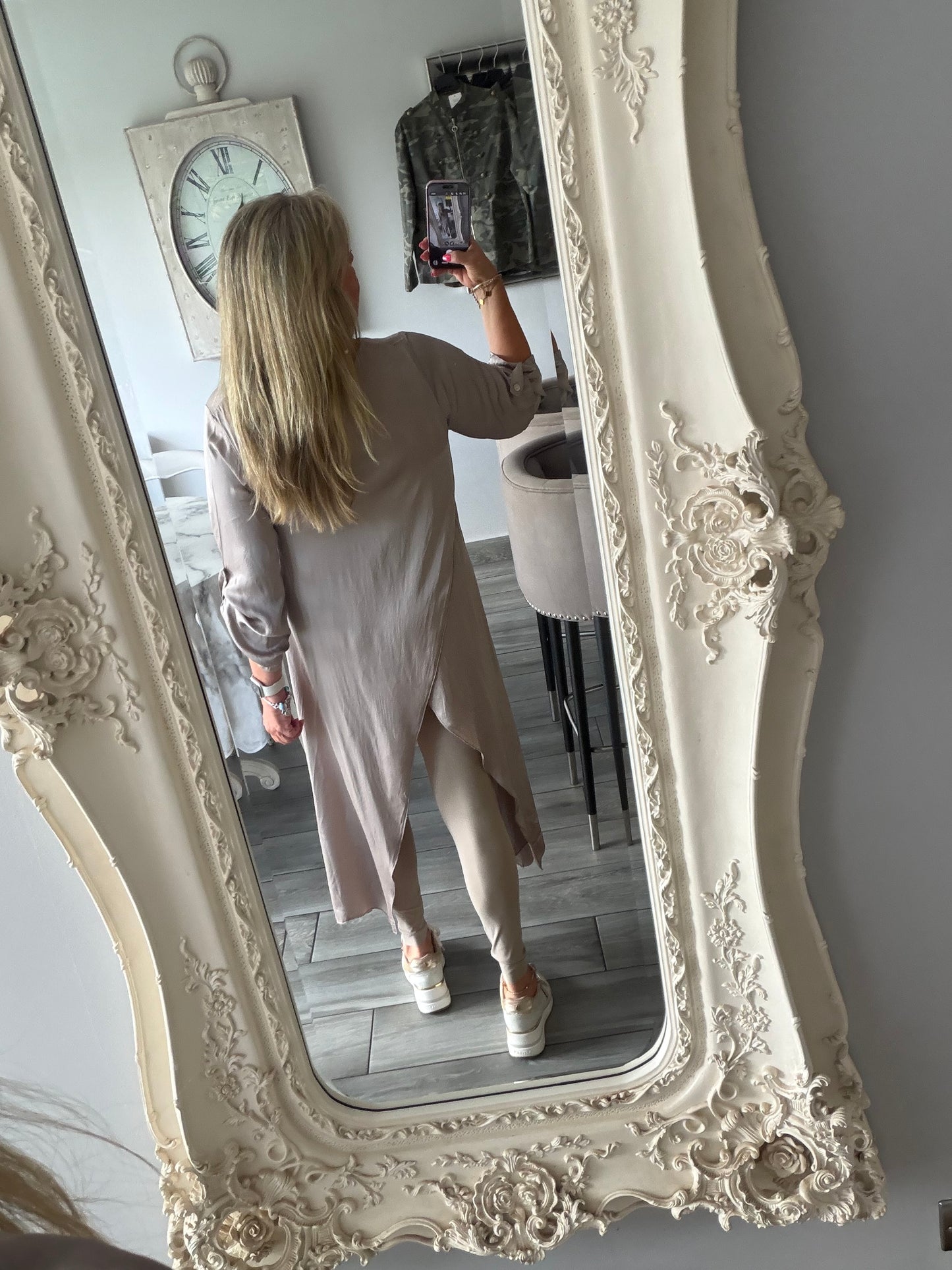 Positano satin cross over top