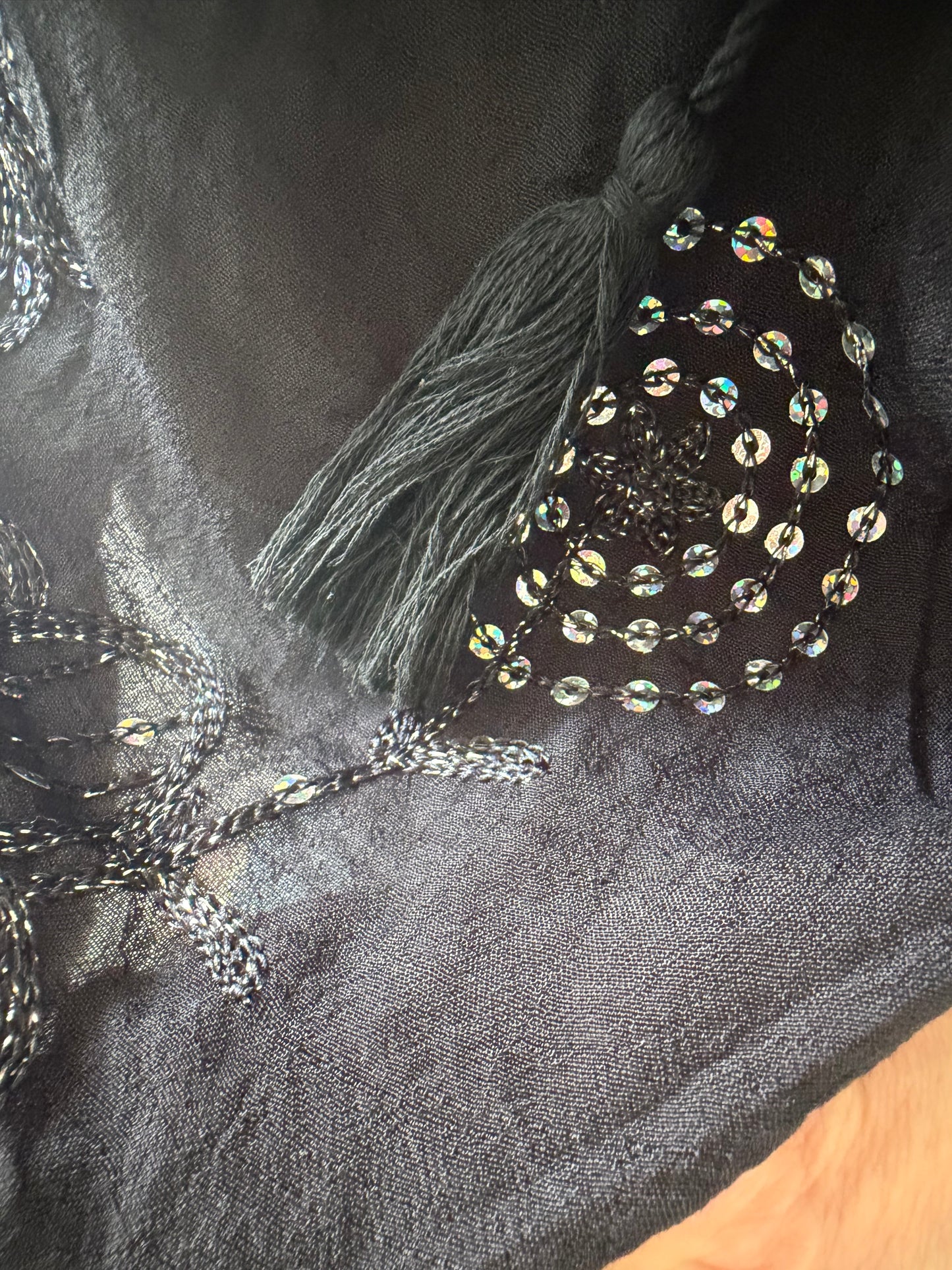 Arabella Bardot top with sequins