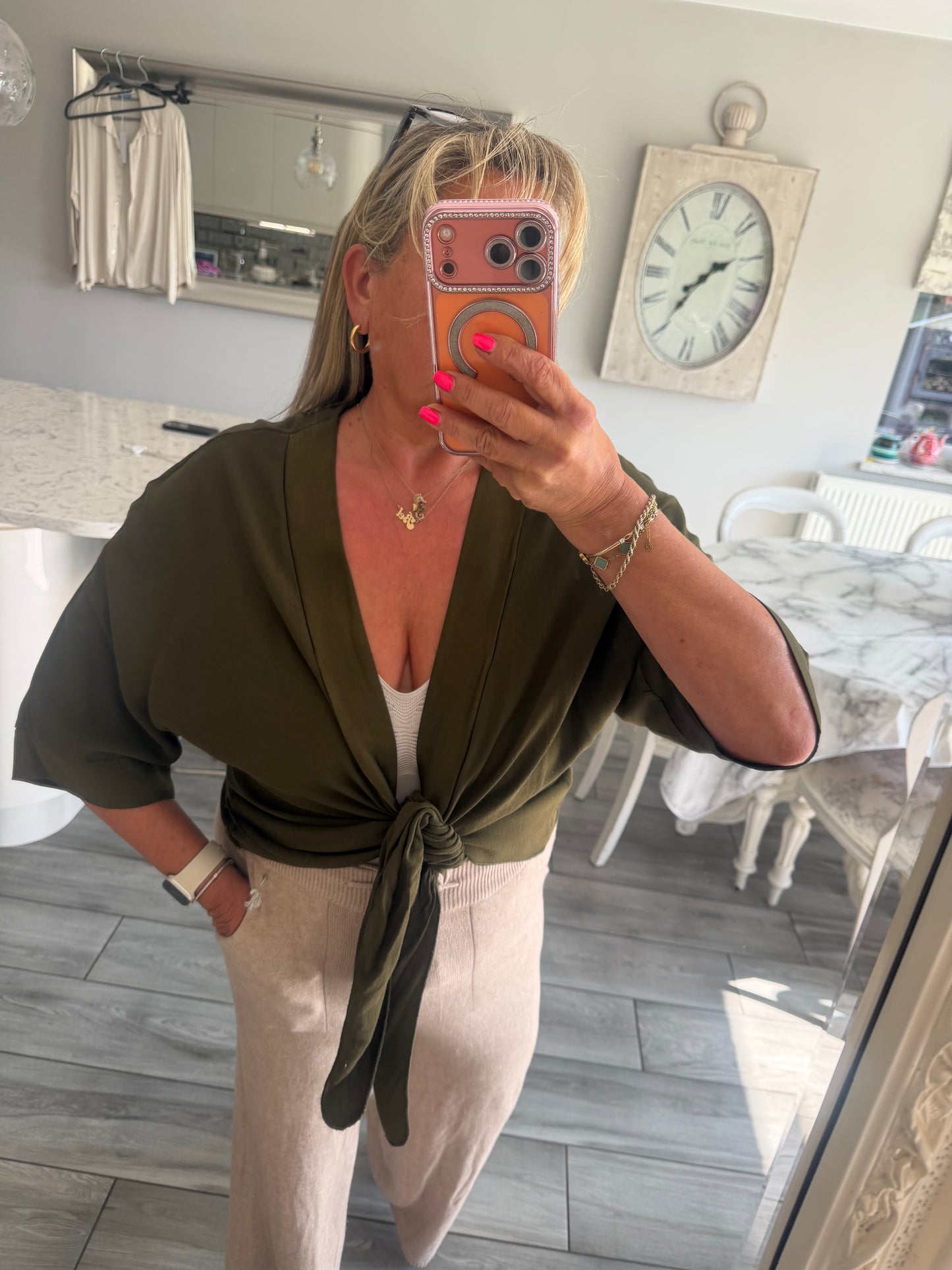 Lucy tie front top