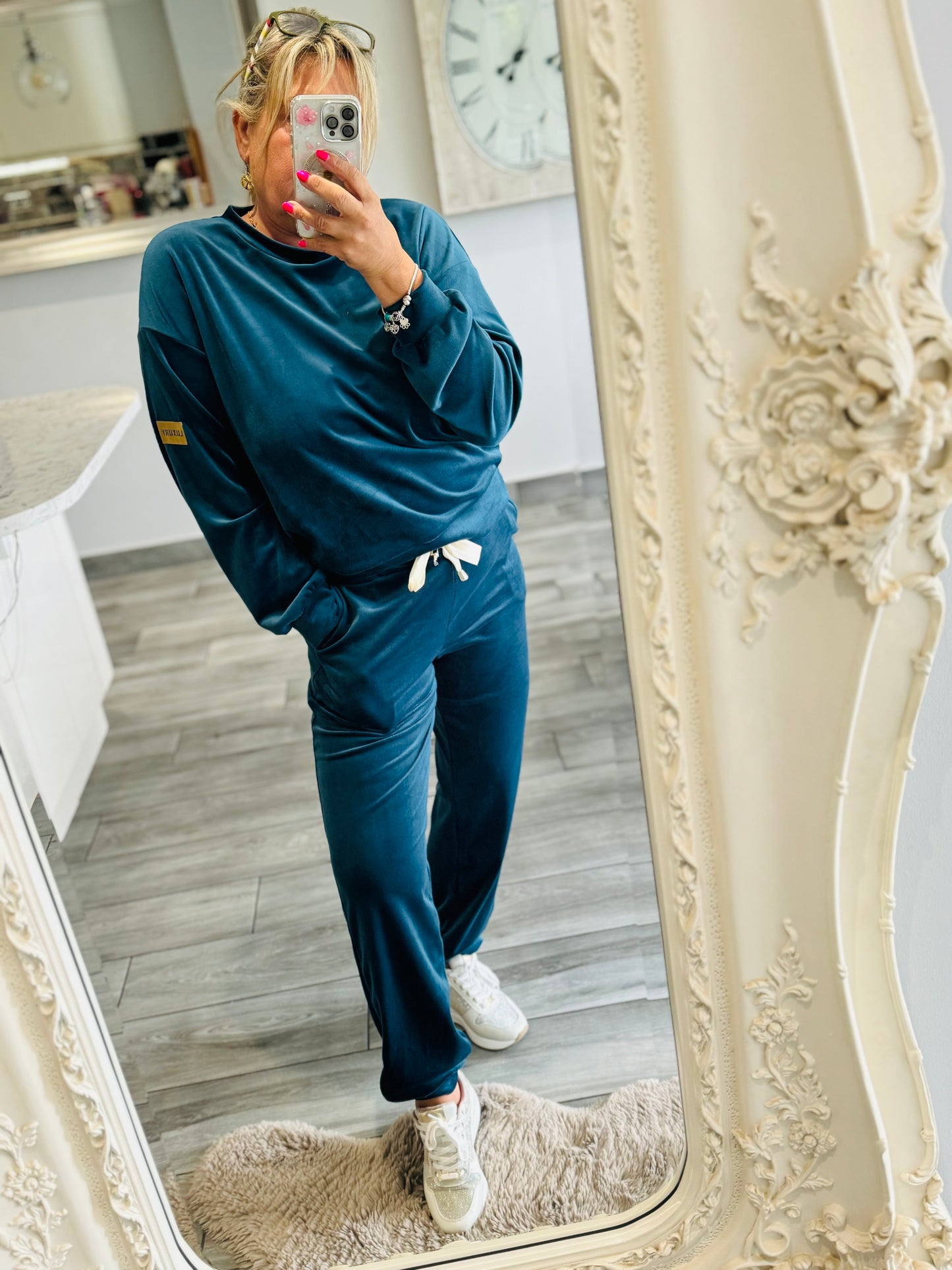 Florence velour tracksuit co ord loungeset