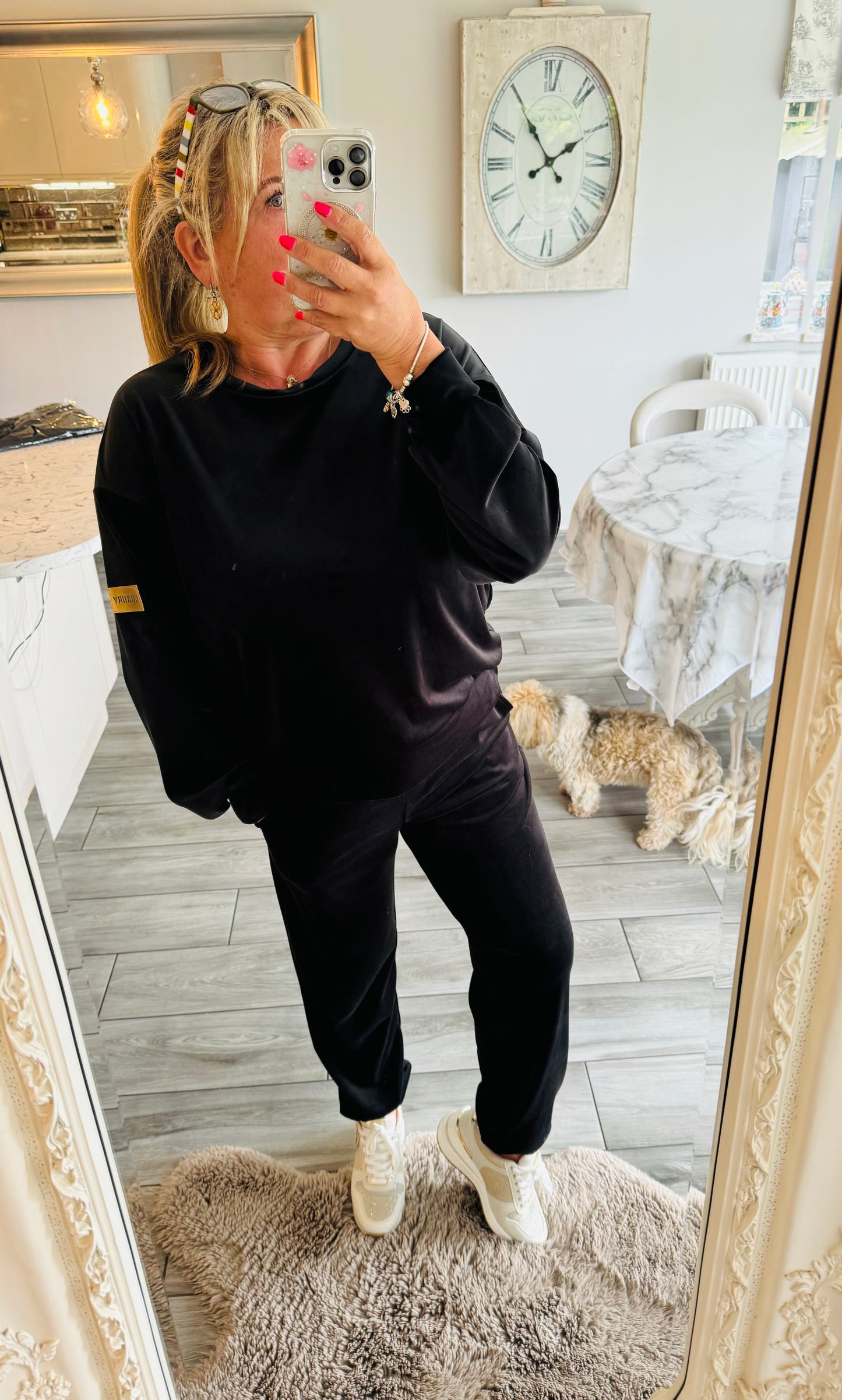 Florence velour tracksuit co ord loungeset