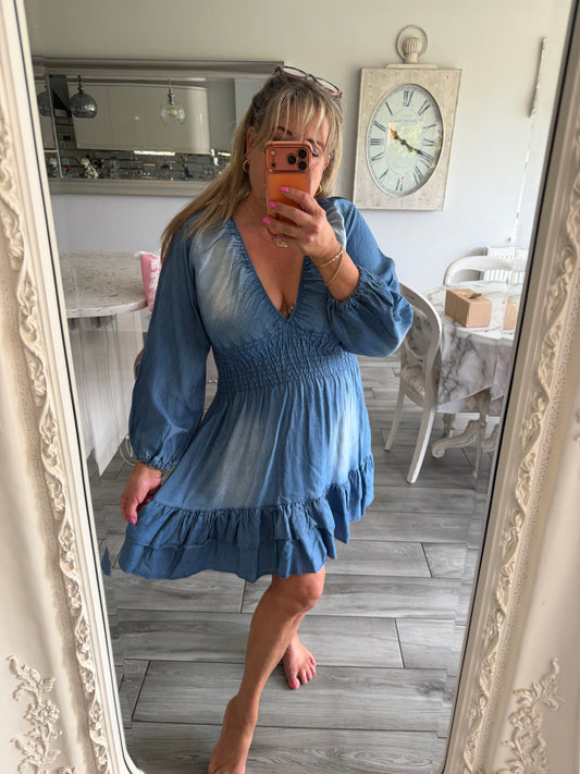 Paris denim dress