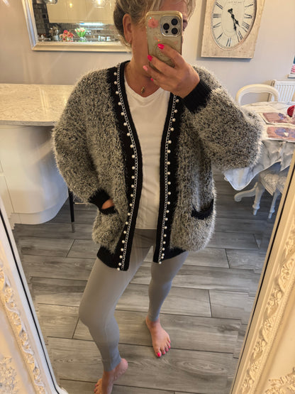 Grace sparkly pearl cardigan