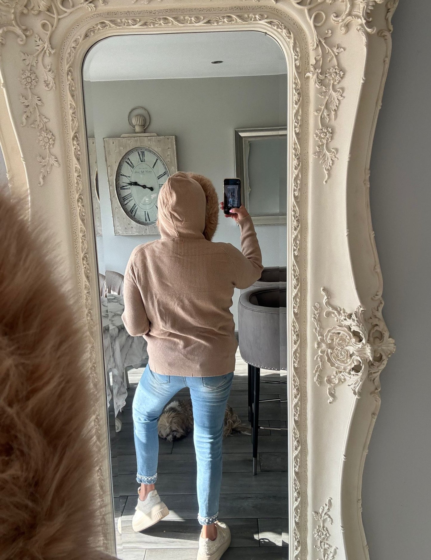 Stella Jumper Removable Fur Collar
