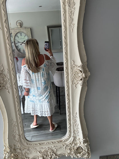 April oversized cold shoulder pretty dress