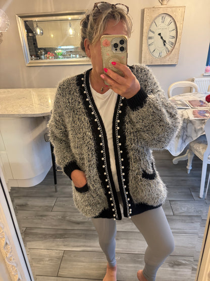Grace sparkly pearl cardigan