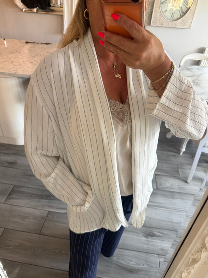 Toni light weight pinstripe blazer