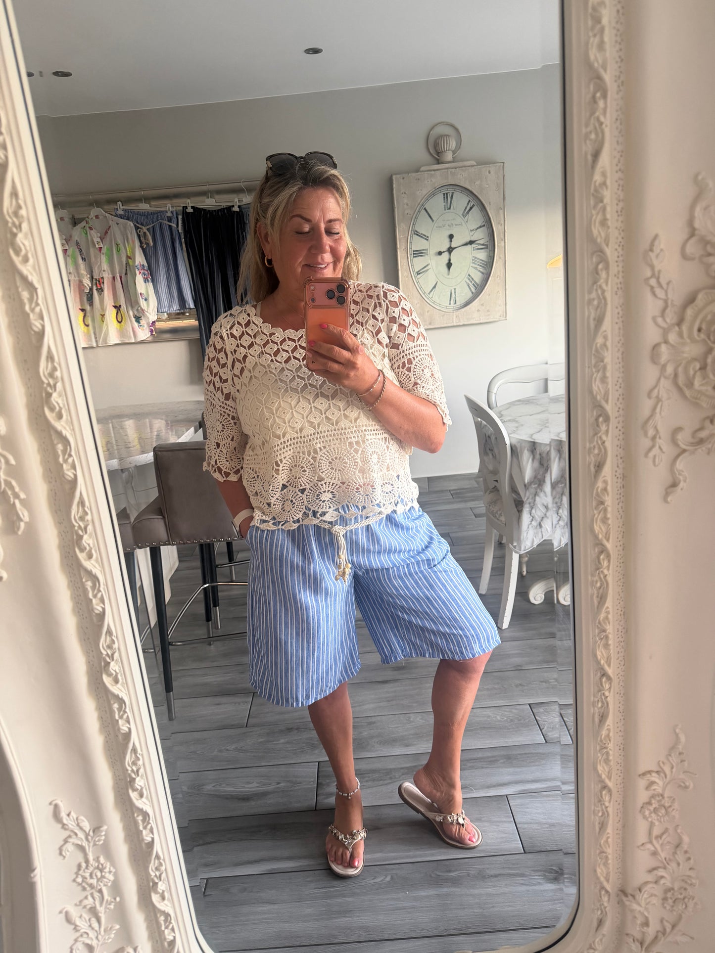 Tina crochet top with vest