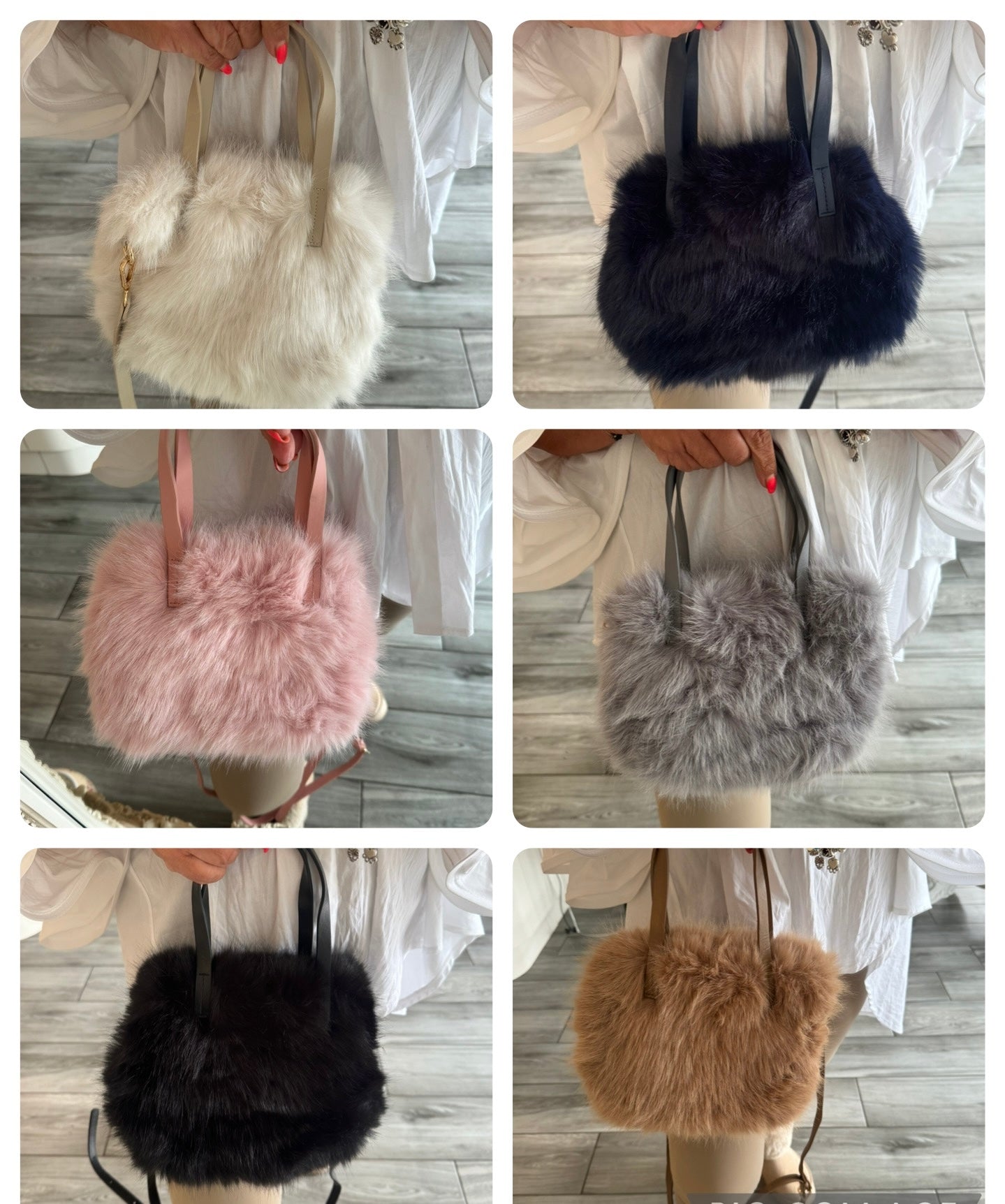 Vanessa faux fur bag