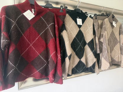 Izzy 2 piece knitwear skirt set