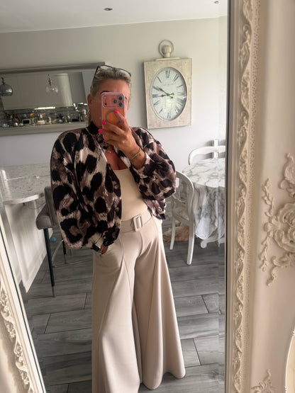 Cherrelle jacket or top leopard print