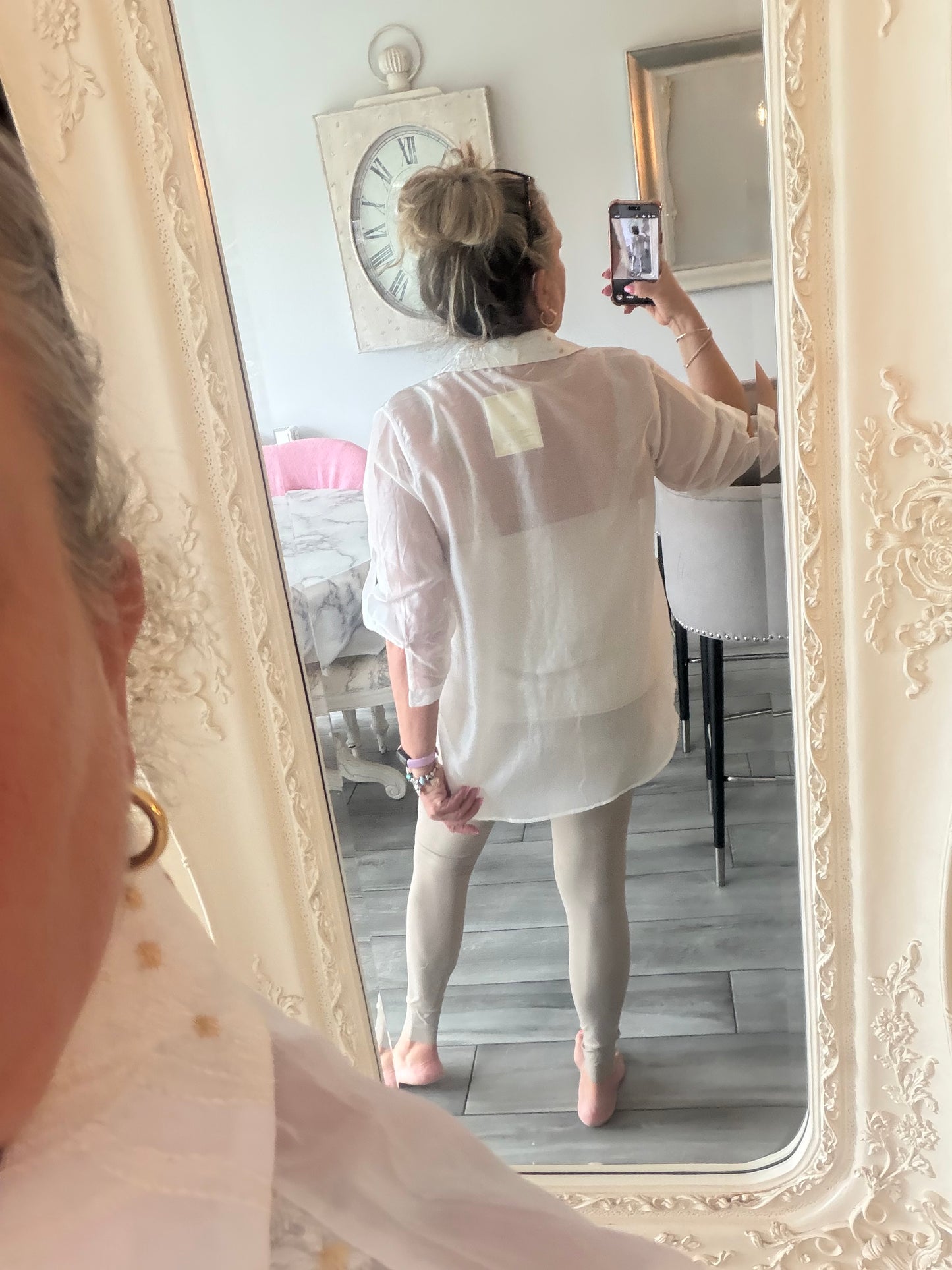 Marie fine shirt 84% cotton mix