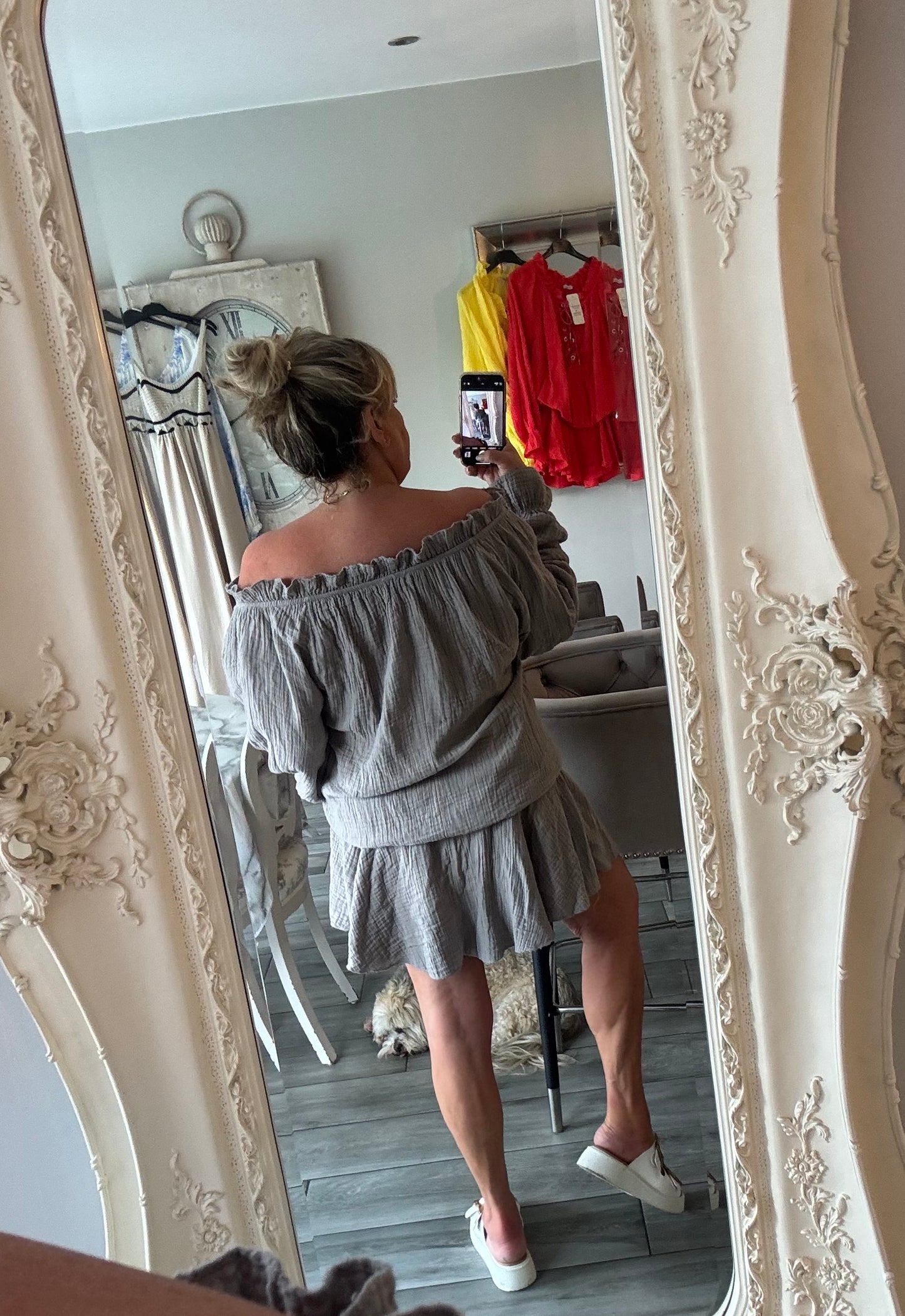 Manhattan cheesecloth playsuit