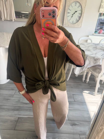 Lucy tie front top