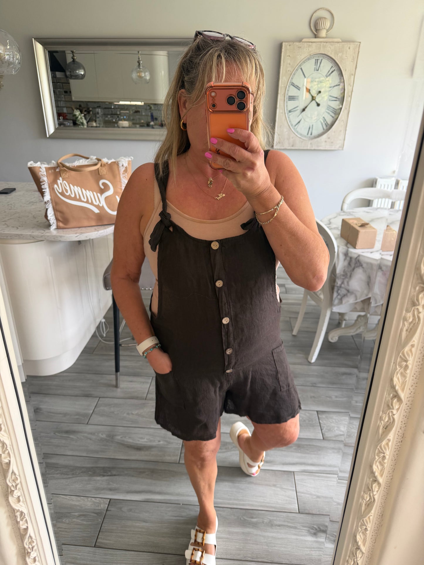 Emi playsuit by Puro Lino