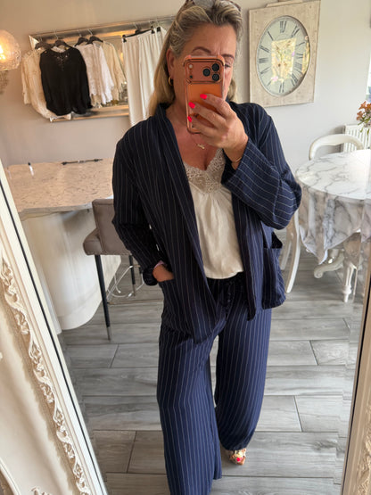 Toni light weight pinstripe blazer