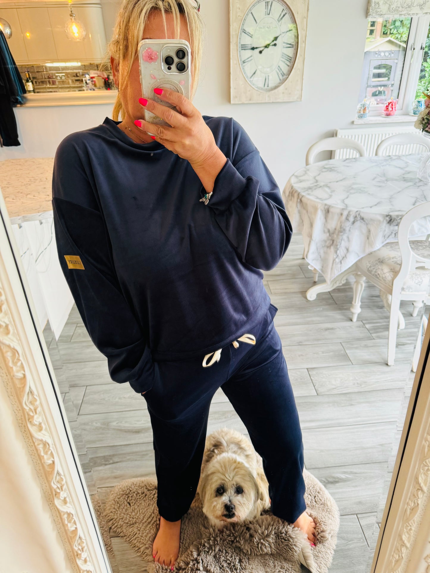 Florence velour tracksuit co ord loungeset