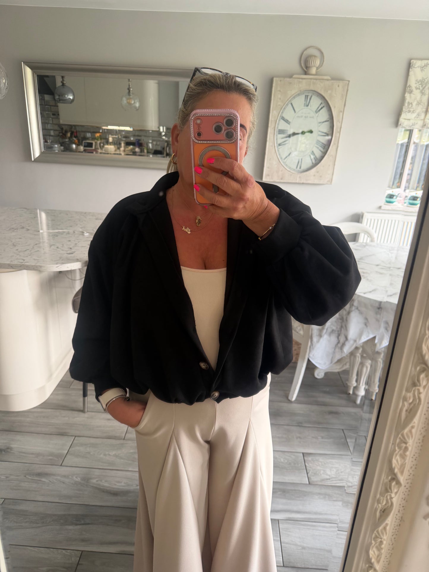 Fifi suedette jacket or top