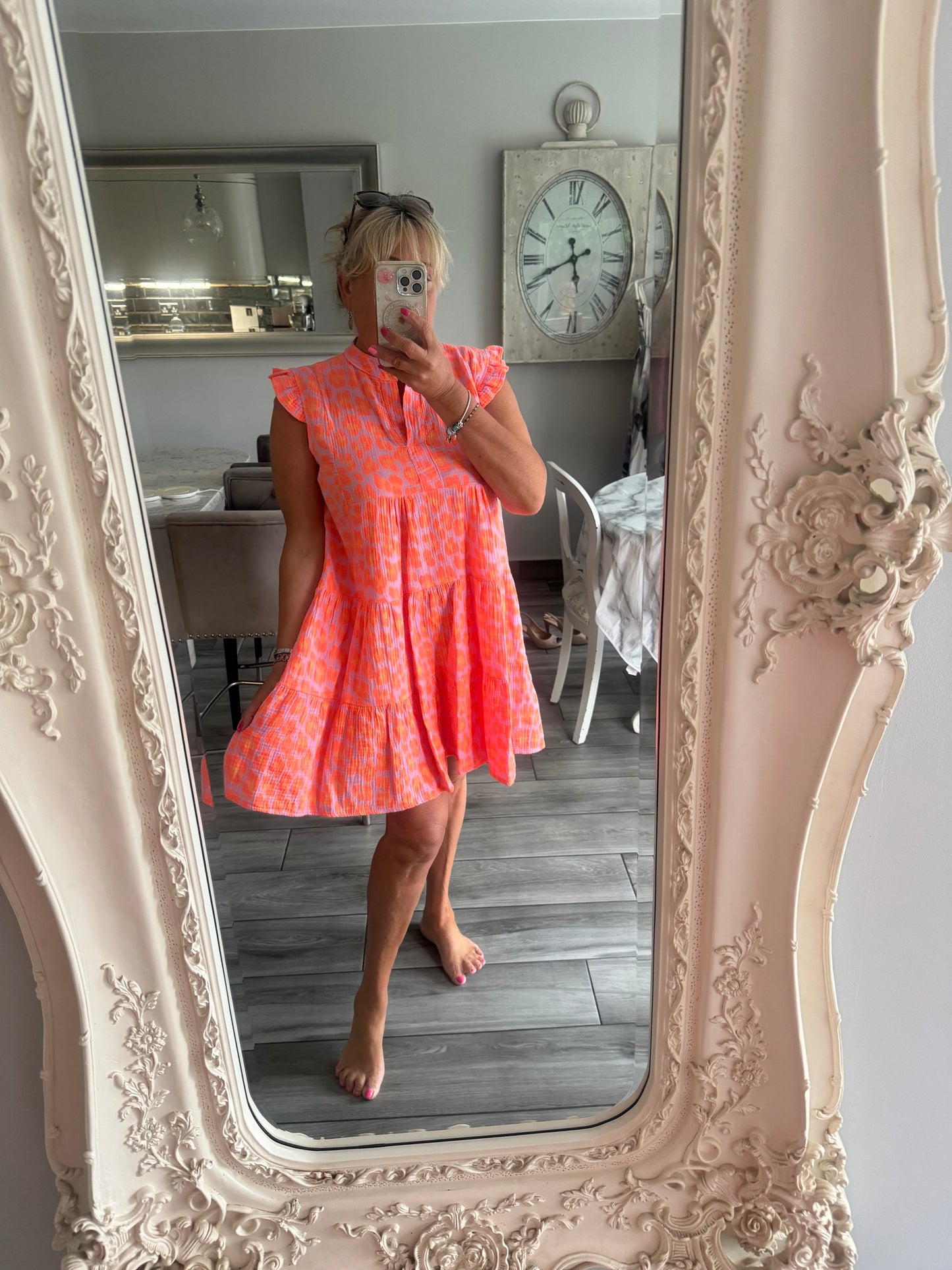 Julie cheesecloth short dress or top