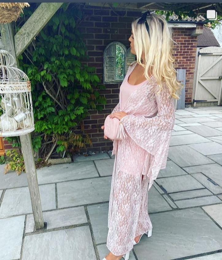 Lacey by Pink Flame Long Beach Cover-up Blush