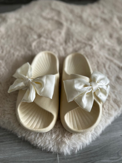 Maldives Satin Bow Sliders