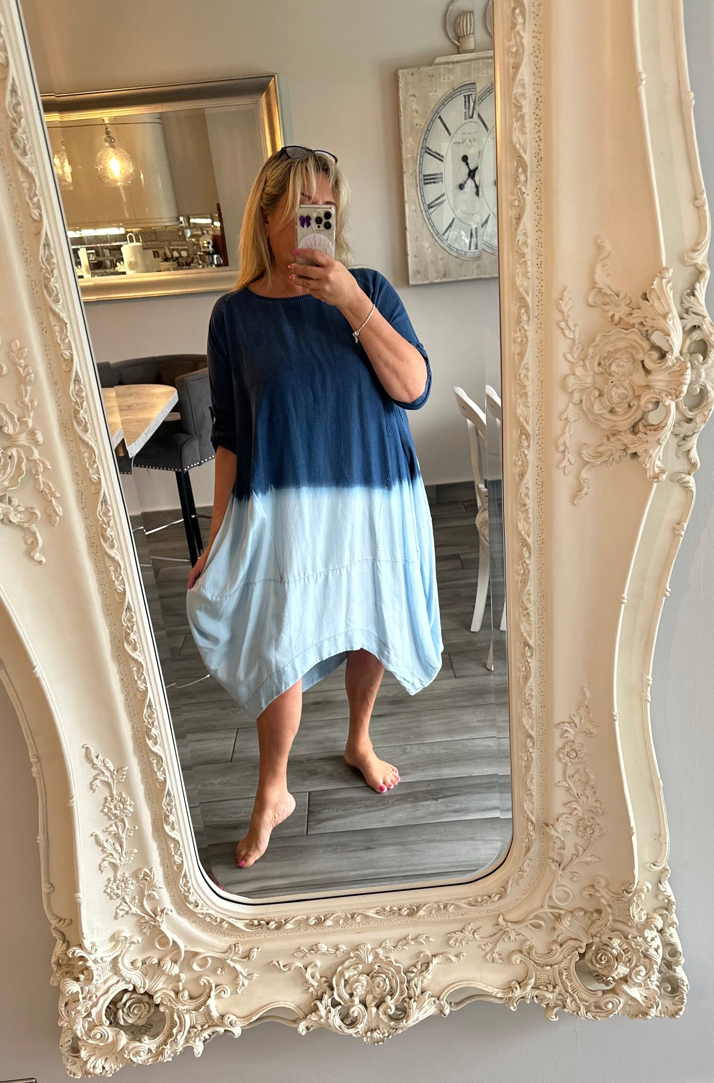 Amore Ombré Denim Dress