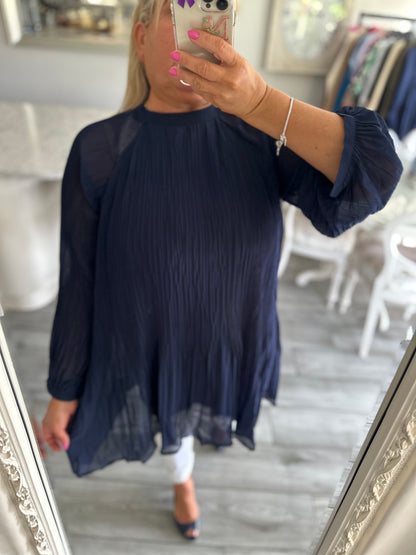 Elouise Plisse Top By Ellie