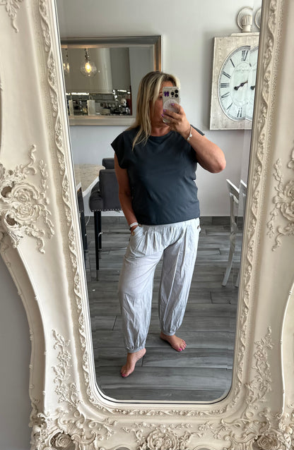 Audrey Loose Fit Cotton Trousers