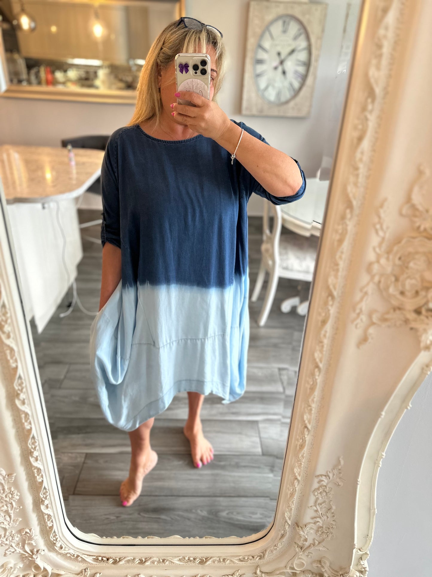 Amore Ombré Denim Dress